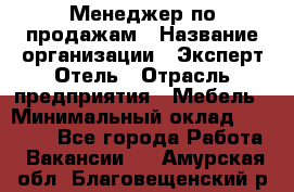 Менеджер по продажам › Название организации ­ Эксперт Отель › Отрасль предприятия ­ Мебель › Минимальный оклад ­ 50 000 - Все города Работа » Вакансии   . Амурская обл.,Благовещенский р-н